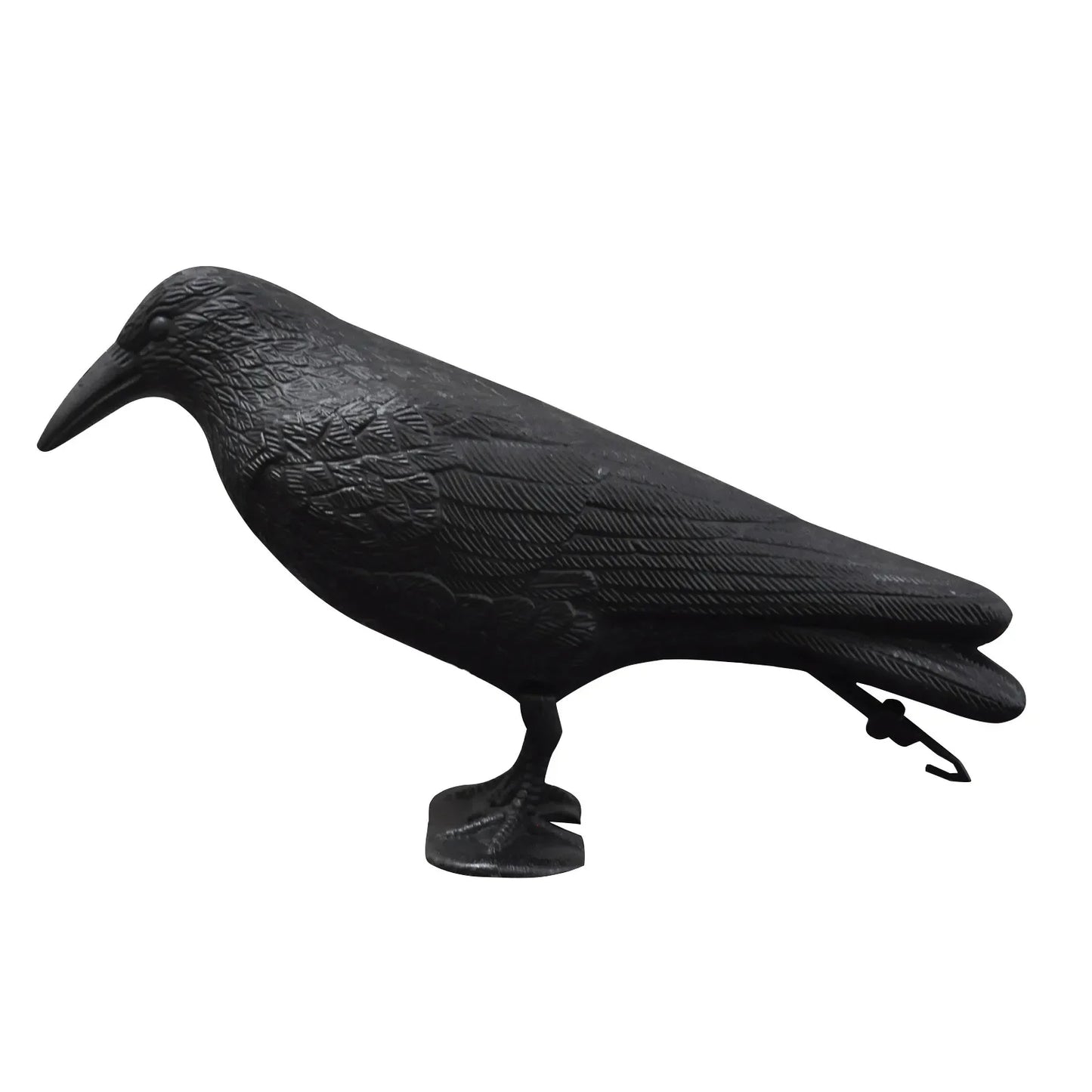 Natürlicher Vogelschutz: Realistische schwarze Krähe 38cm für Balkon & Garten