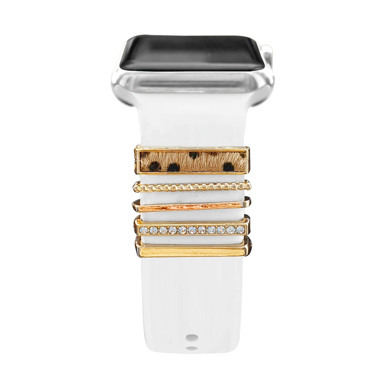Dekoration für Apple Watch Band Ultra2 10 9 8 Diamant Schmuck Armband Zubehör für Samsung/Huawei Uhr 20/22mm Armband Charms-Yabubest - Home & More