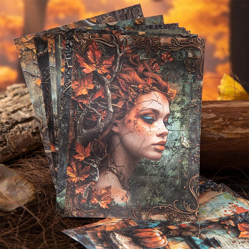 JIANQI 30 Blatt kreatives Sammelalbum mit Vintage Materialien