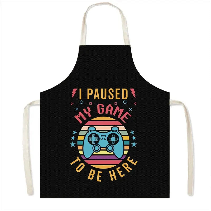 Leinen-Schürze mit Baumwollmix – Strapazierfähig und Pflegeleicht für Haushalt - Küche