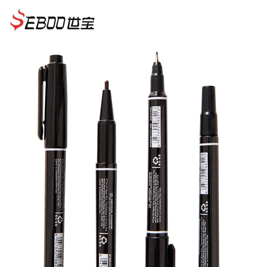 10 Permanent-Kunstmarker Doppeltspitze, wasserfest: Malen, Büro, Schule