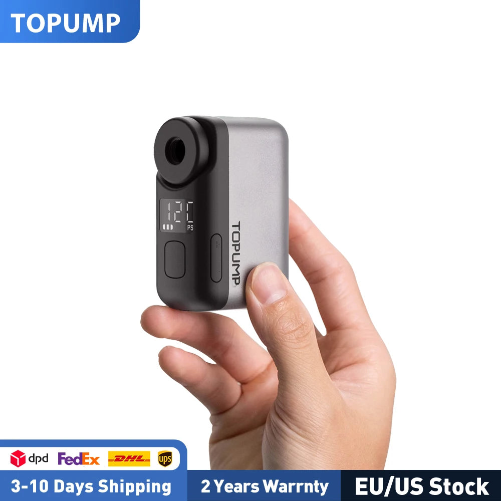 TOPUMP TB2 PRO Mini-Pumpe für Fahrräder, kabelloser Reifeninflator