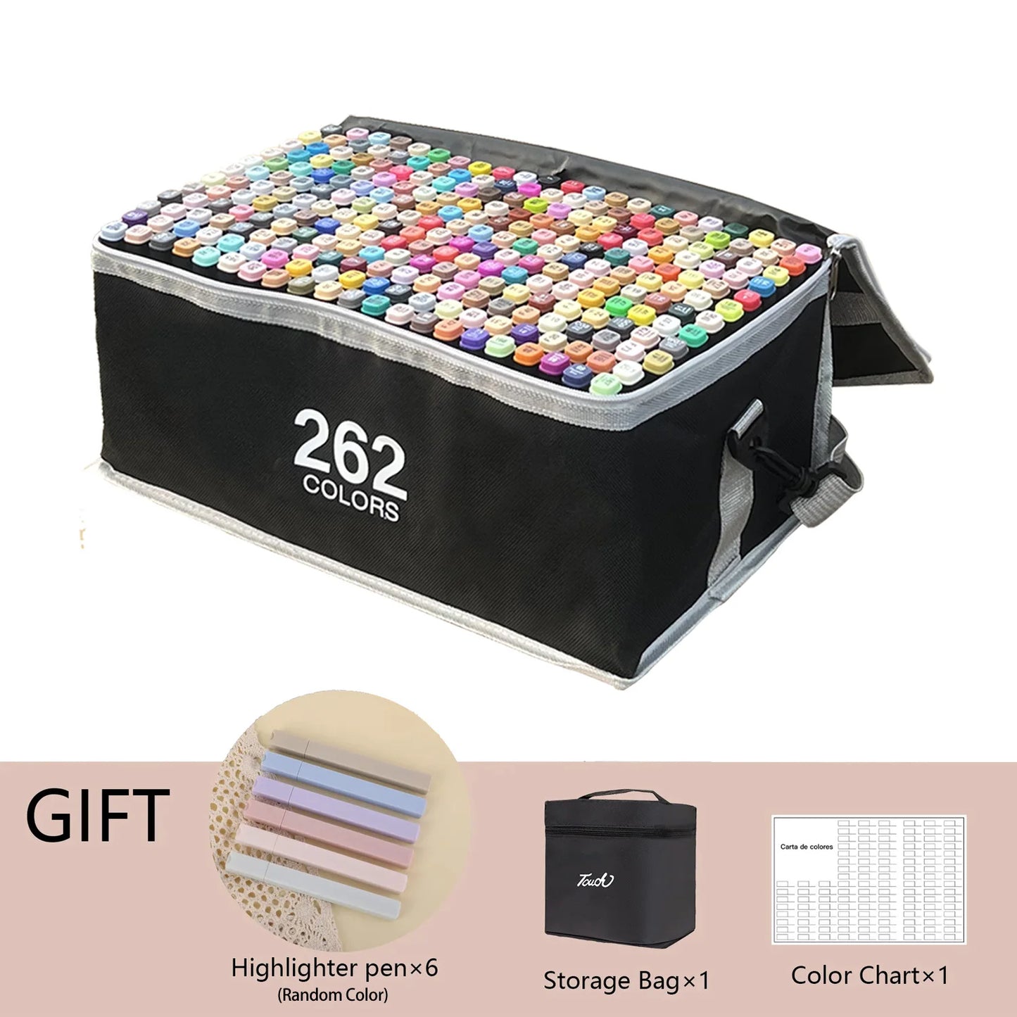 Dual Tip Permanent Marker – Hochpigmentiert, 24-262 Farben für kreative Kunst