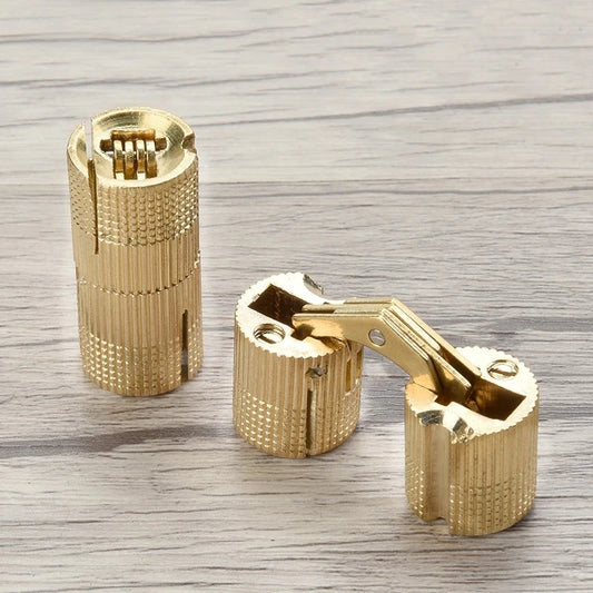 Messing Möbelscharniere 8-12 mm, leise - robust für Möbel und Türen