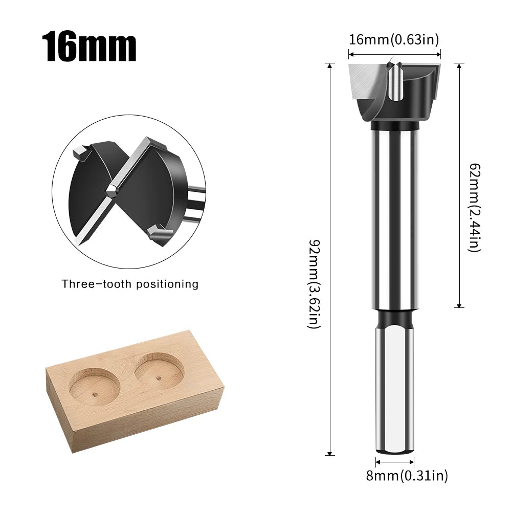 Präziser Hartmetall Forstner Bohrer 12-60mm für Holzbearbeitung
