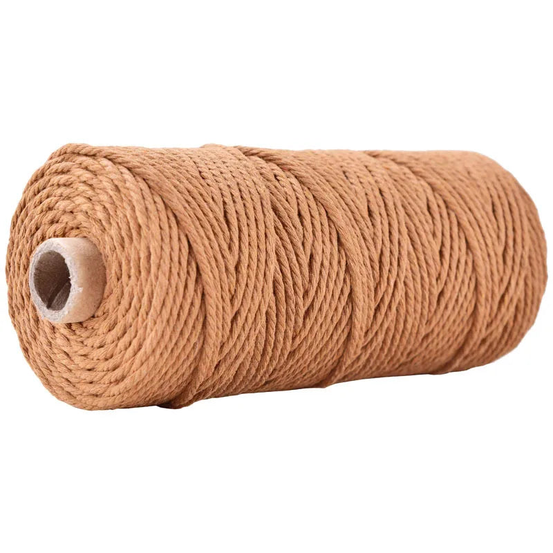 100 m Rolle bunte 3 mm Baumwollschnur für DIY und Dekoration