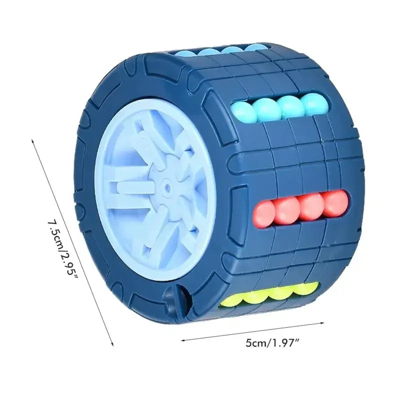 Stressabbau - Konzentration: 3D Gyro Zylinder Cube Puzzle für Jugendliche ab 14 Jahren