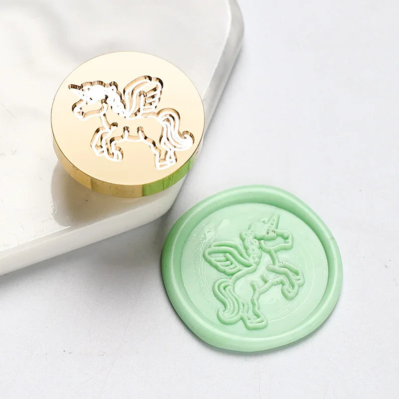 Sternenhimmel Lotus Rosenmuster Wachssiegel Stempel, Retro Stil