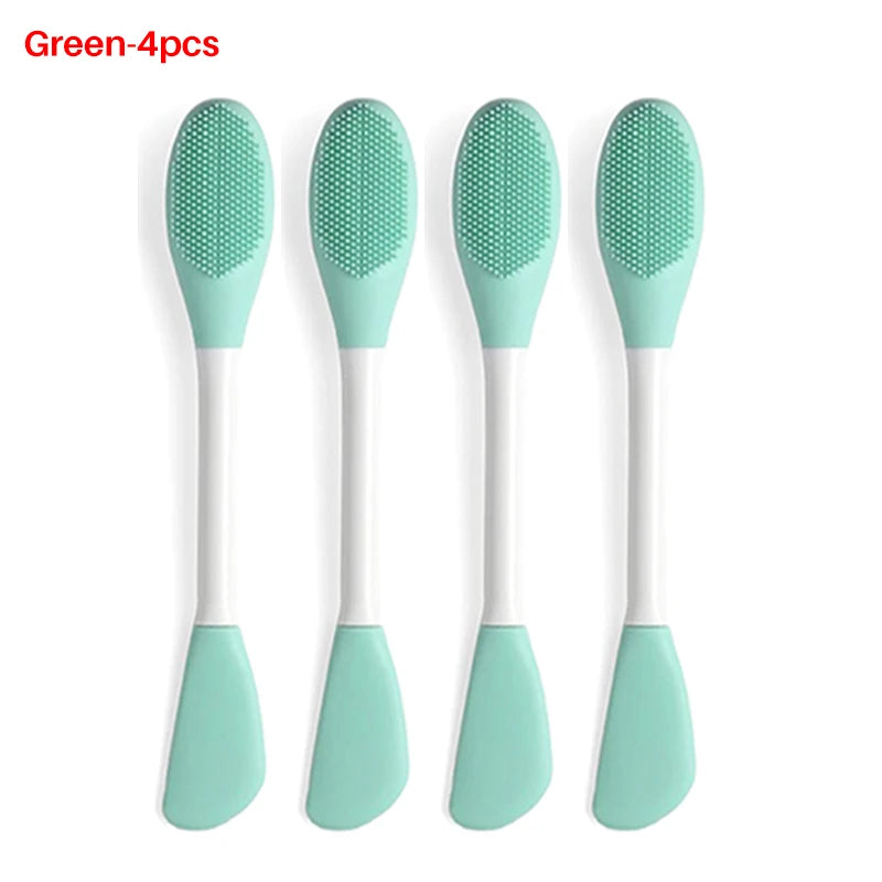Gesicht Pinsel Set Silikon Applikator Lotion Spachtel Peeling Brush