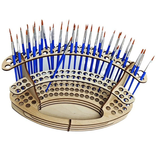 Holzbürstenhalter Künstlerpinsel Organizer Stifthalter Desktop Aufbewahrung