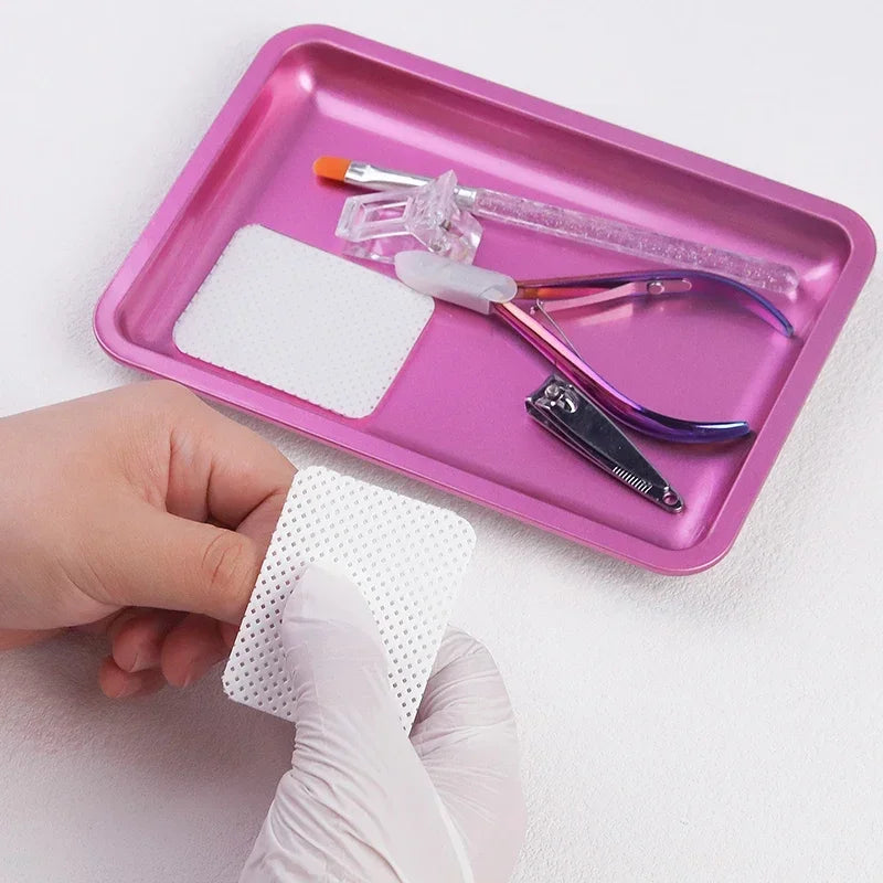 Edelstahl Kosmetik Ablage für Maniküre und Nail Art Werkzeuge