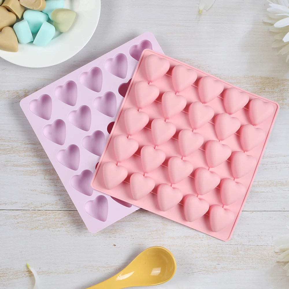 Dreidimensionale herzförmige Schokoladen-Silikon-Backform für Süßwaren
