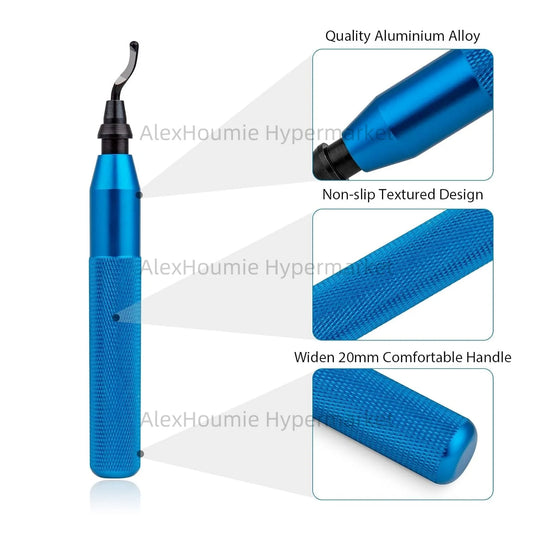 Entgratungswerkzeug Set 10 Klingen für glatte Kanten Metall Kunststoff