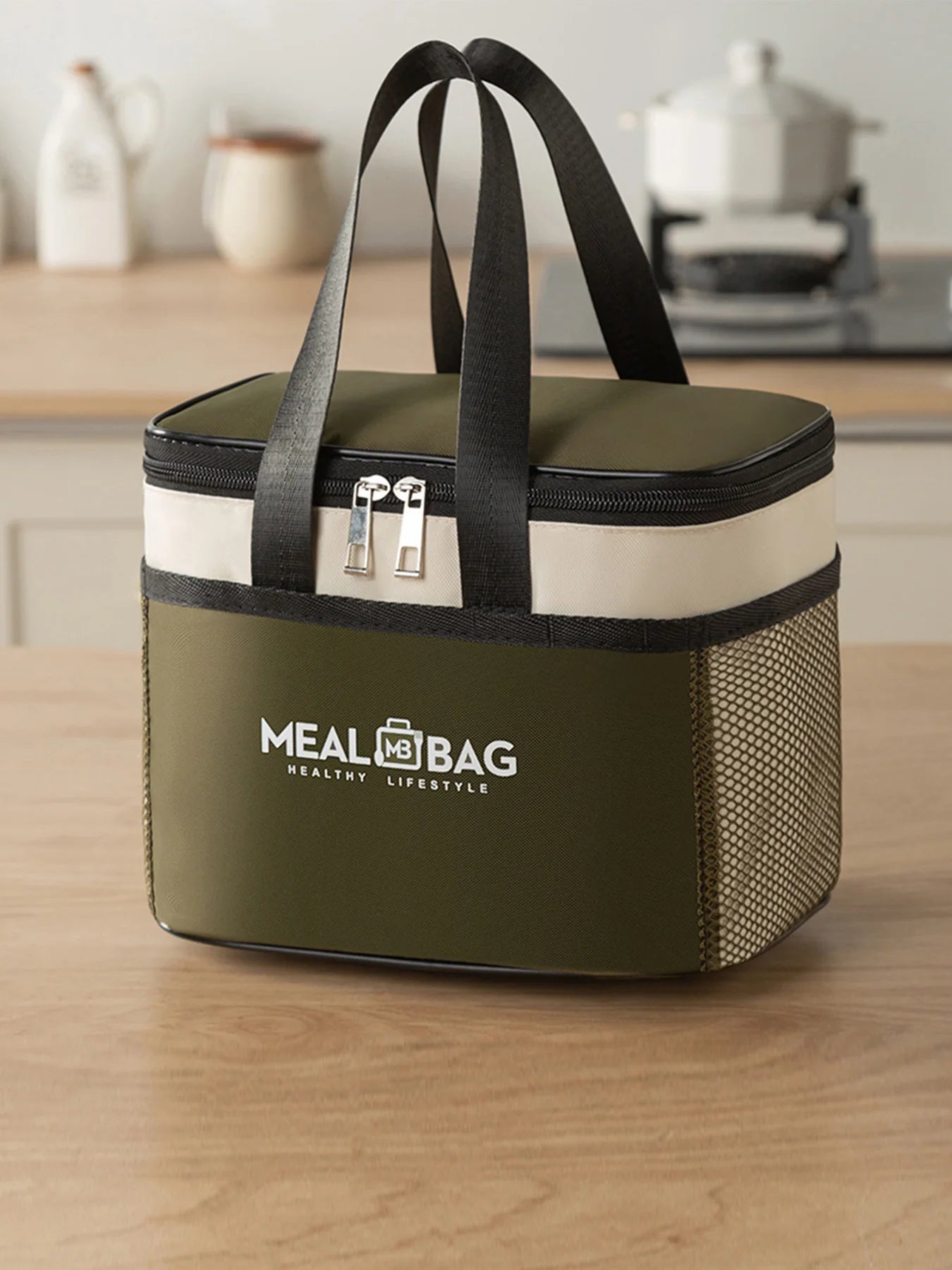 Tragbare isolierte Lunchtasche mit Schultergurt, wasserdicht und praktisch