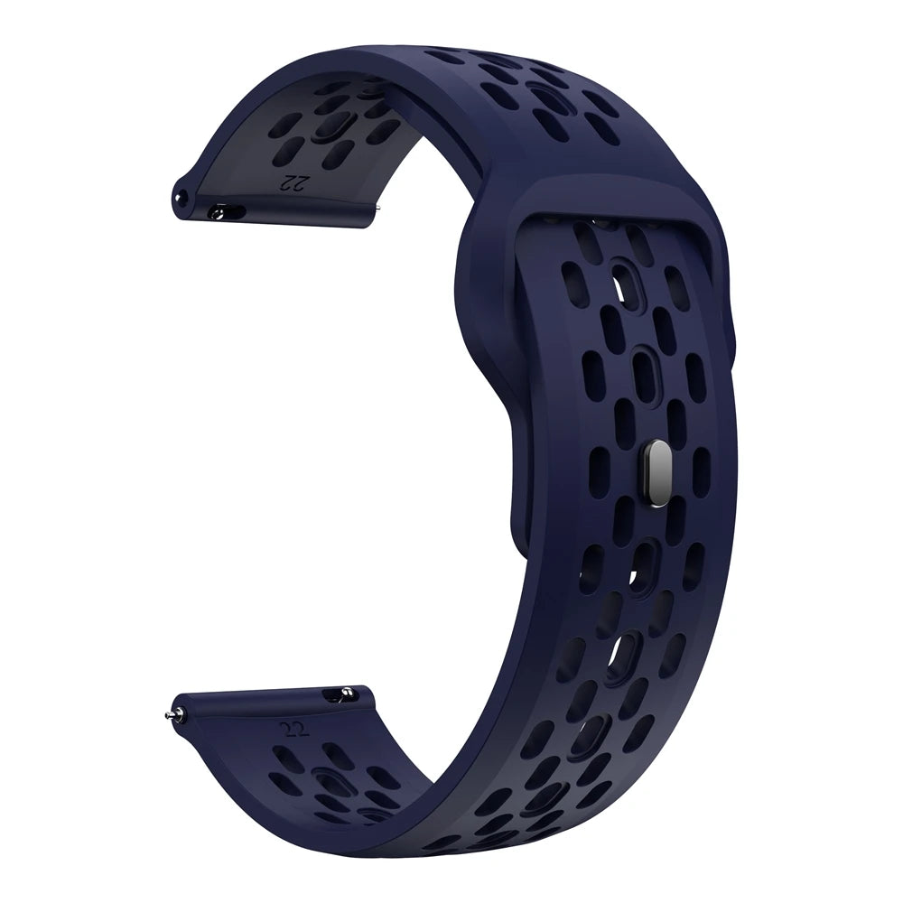 Atmungsaktives 22mm Silikon-Sportarmband für HUAWEI Smartwatches – Komfort - Style