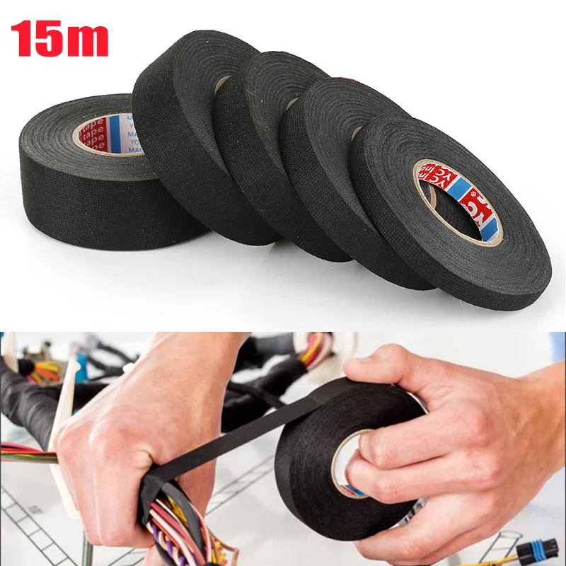 15M Hitzebeständige Klebeband aus Stoff für Kabel und Elektronik