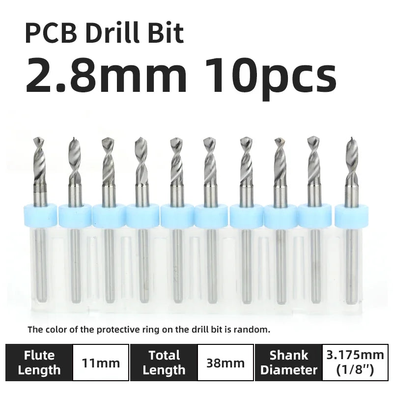 Präzisions Mikrobohrer Set Wolframkarbid für PCB Holz CNC 0.1-3.175mm