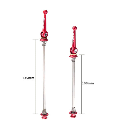 Ultraleichte Fahrrad Schnellspannhebel Titan Aluminium MTB Rennrad 100/135mm