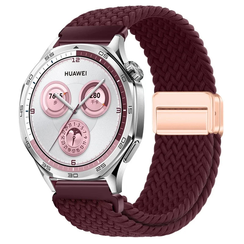 Magnetisches Nylonarmband 20/22mm für Smartwatches mit Schlaufenverschluss