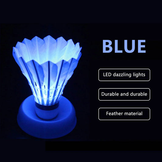 4 Stück LED-Badminton-Federbälle für Indoor und Outdoor-Yabubest - Home & More