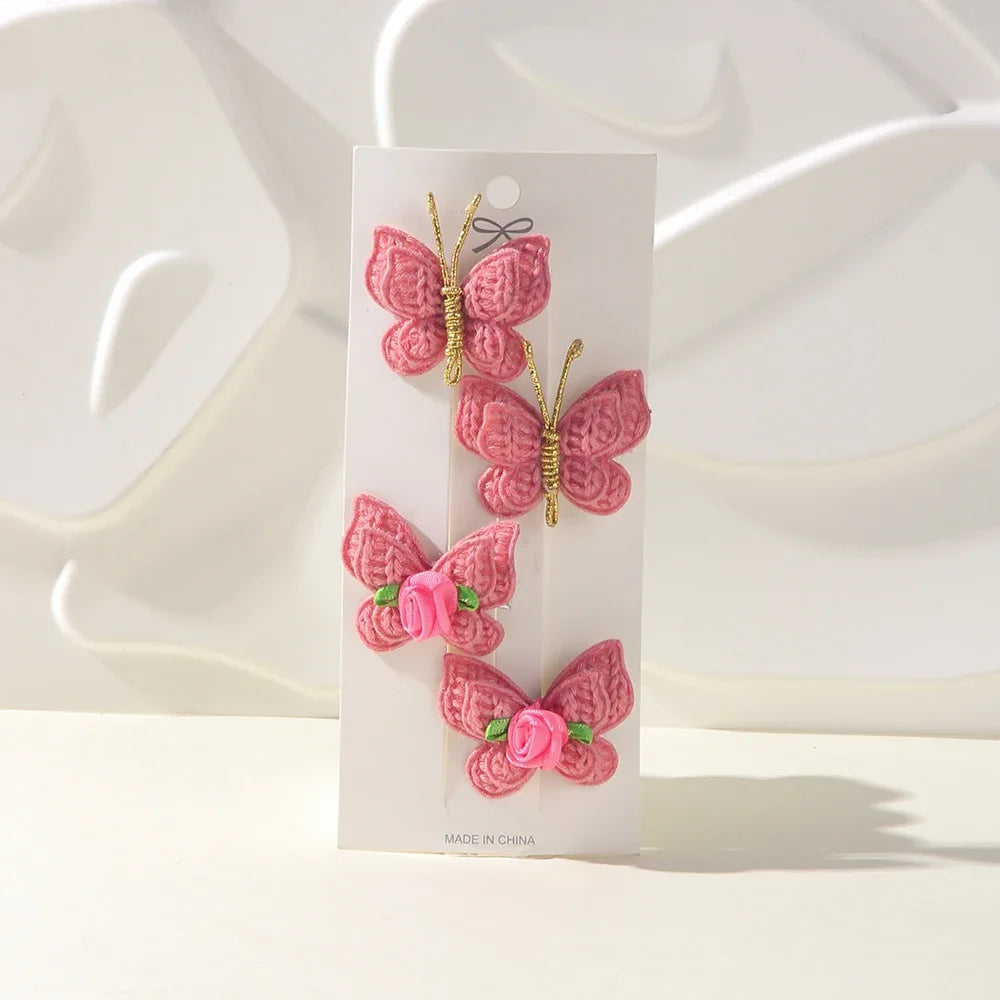Handgefertigte Haarspangen für Mädchen – Woven Bow Clips