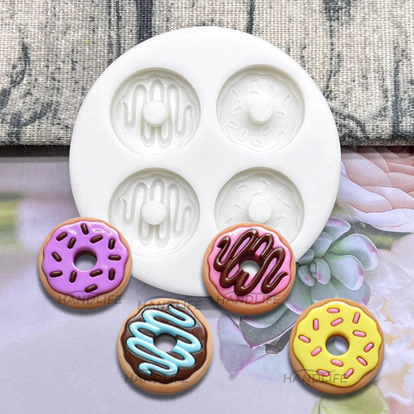 Donut-Silikonform für Cupcakes, Fondant und Kuchendekoration