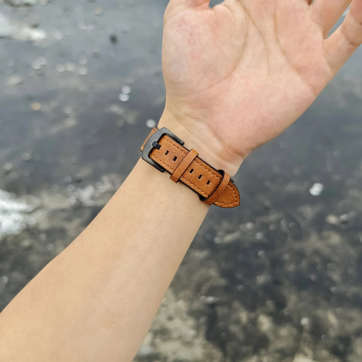 Lederarmband mit Schnellverschluss für Samsung Galaxy Watch 8 Modelle
