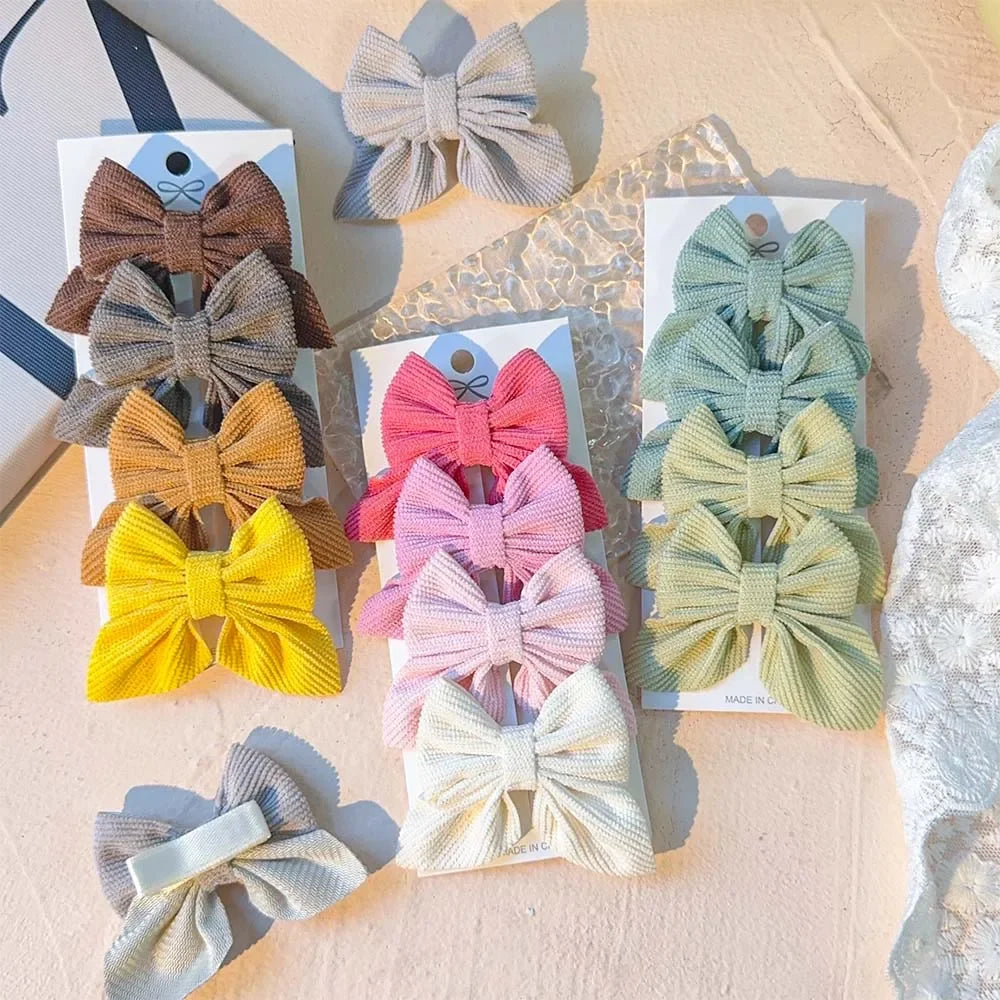 4er Set Haarnadeln mit Schleifen für Mädchen aus Nylon Sicherer Halt