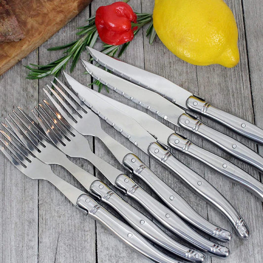 Elegantes Steakmesser Set aus Edelstahl für stilvolles Dinner zu Hause