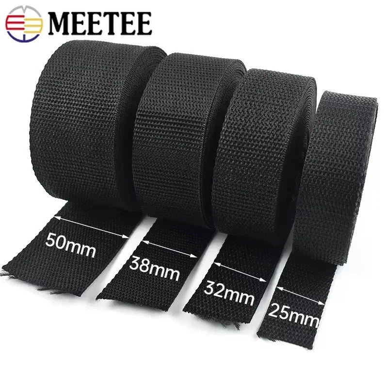 2-10M PUNKTE Nylon Gurtband 20-50mm für Rucksack, Gürtel, DIY Nähen
