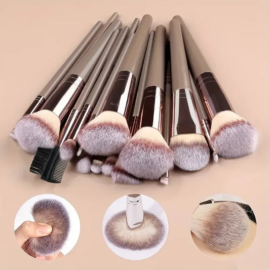 Professionelle 3-20PCS Make-Up Pinsel Set Weichen, Flauschigen Foundation Lidschatten Concealer Blending Rouge Pinsel Kabuki Frauen Schönheit Werkzeug-Yabubest - Home & More