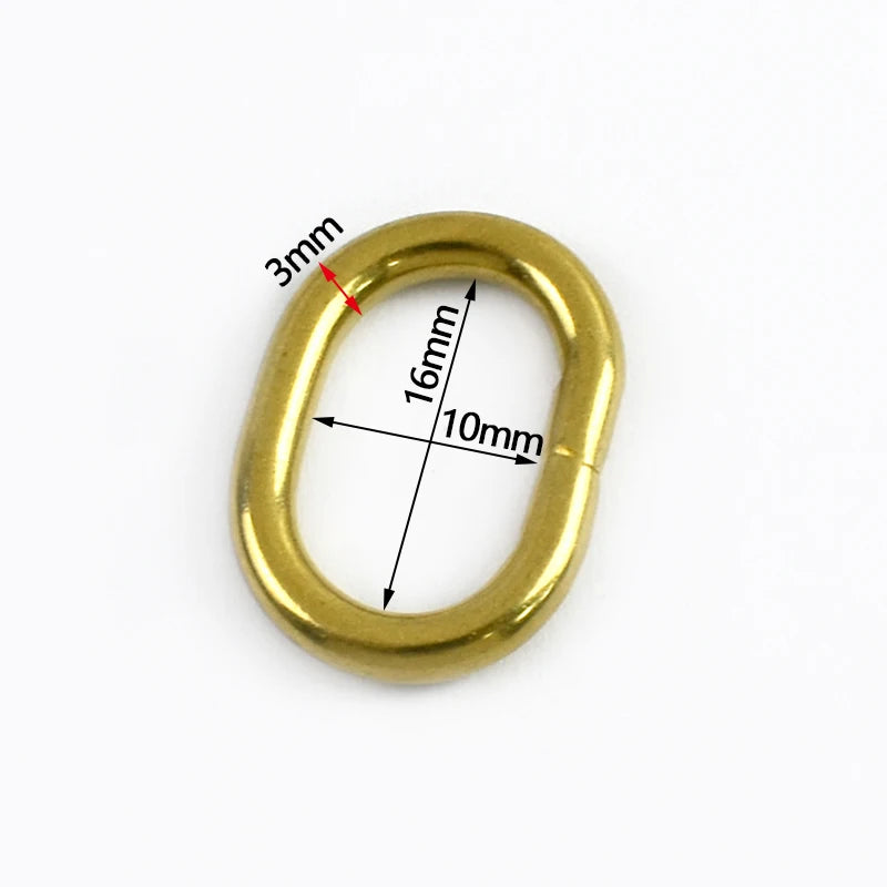 Metall O Ring Schnalle oval 2 bis 10 Stück für Taschen Gürtel Karabiner