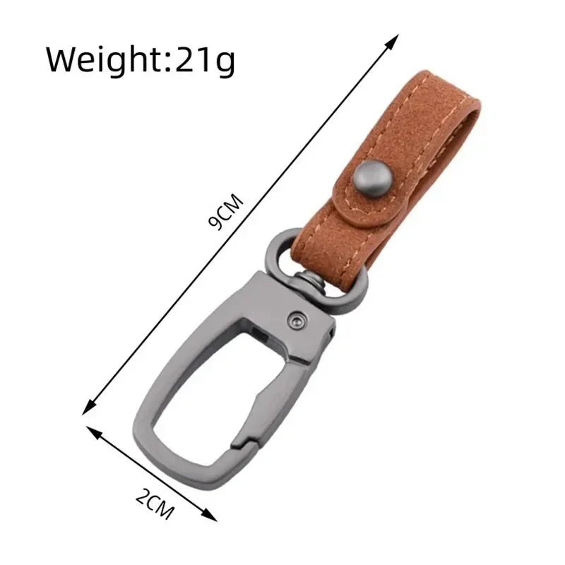 Handgemachter Leder-Schlüsselanhänger in Schwarz, Braun - Grün – Robust - Stilvoll
