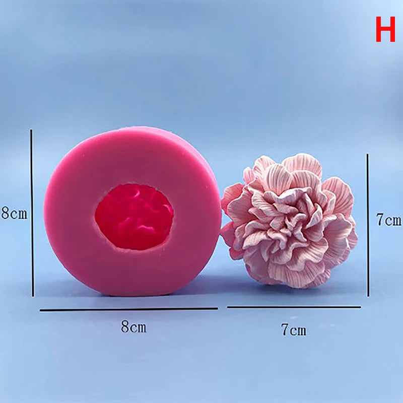 3D Silikonform Rose Blume für DIY Kuchen Fondant Seife Eis Dekor