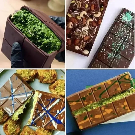 Silikon Schokoladenform für DIY Schokoriegel und kreative Geschenke
