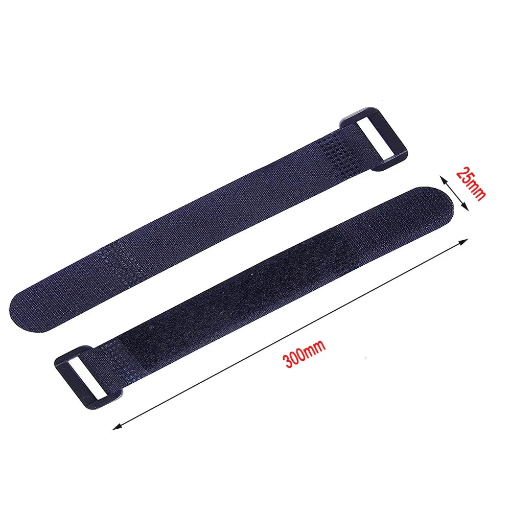 Set 5x wiederverwendbare Nylon Klettbänder 2,5x30cm Kabelbinder flexibel