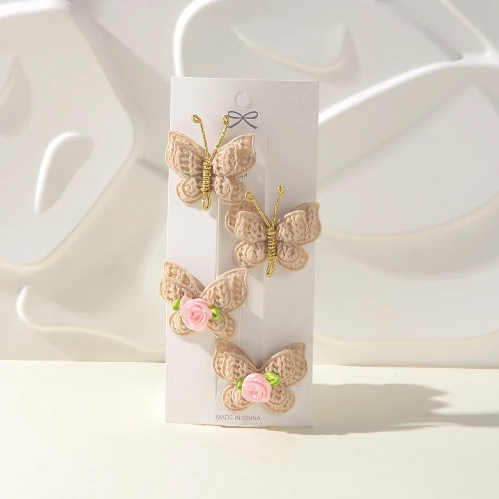 Handgefertigte Haarspangen für Mädchen – Woven Bow Clips