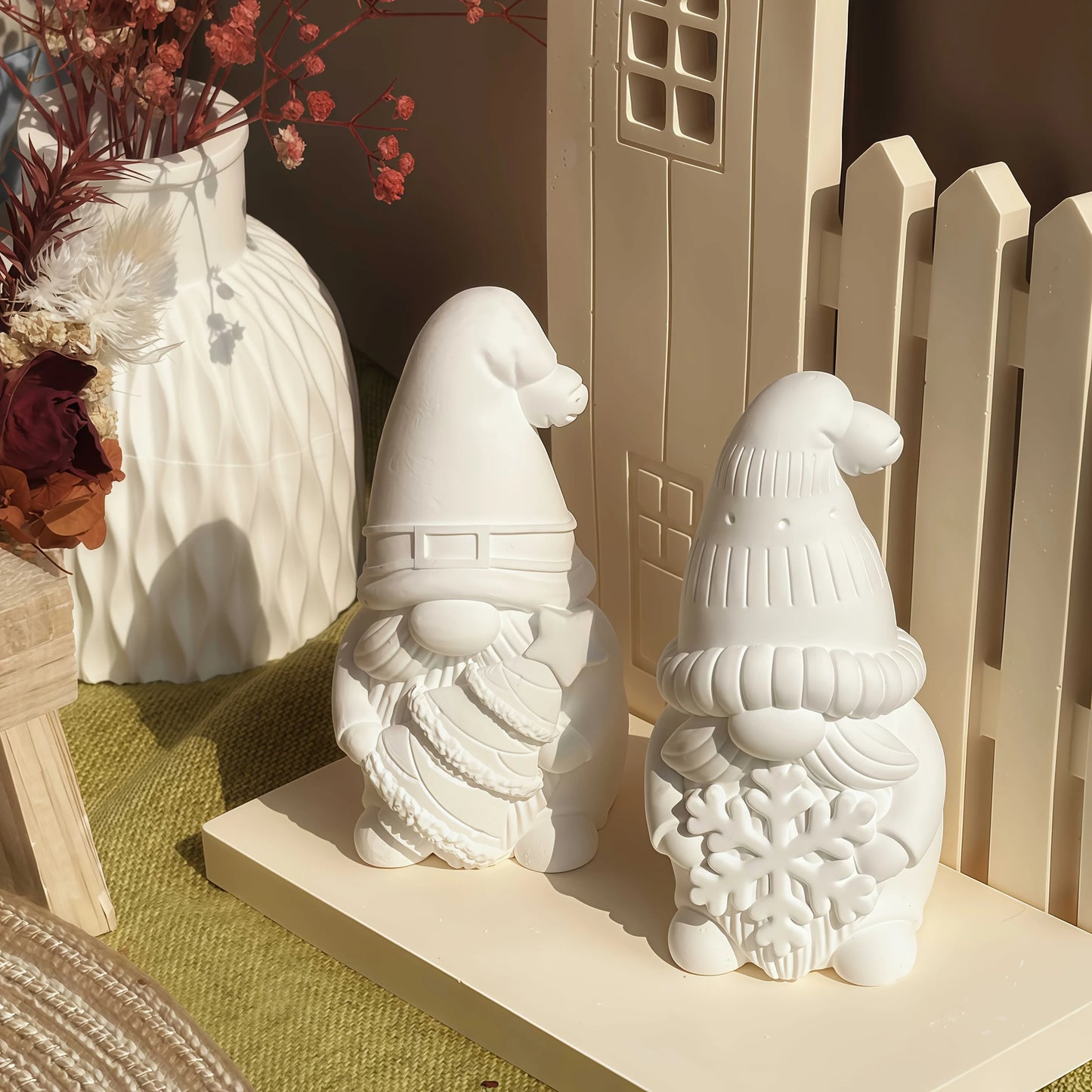 3D Silikonform Weihnachtsmann und Baum für Resinkunst