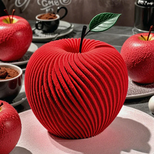 Flexibel - umweltfreundlich: Silikonform Spirale für Apfelmousse - Desserts