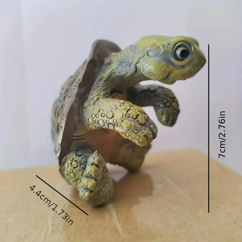 Liebevolles Resin-Schildkröten-Ornament zum Aufhängen – wetterfest - handgemacht