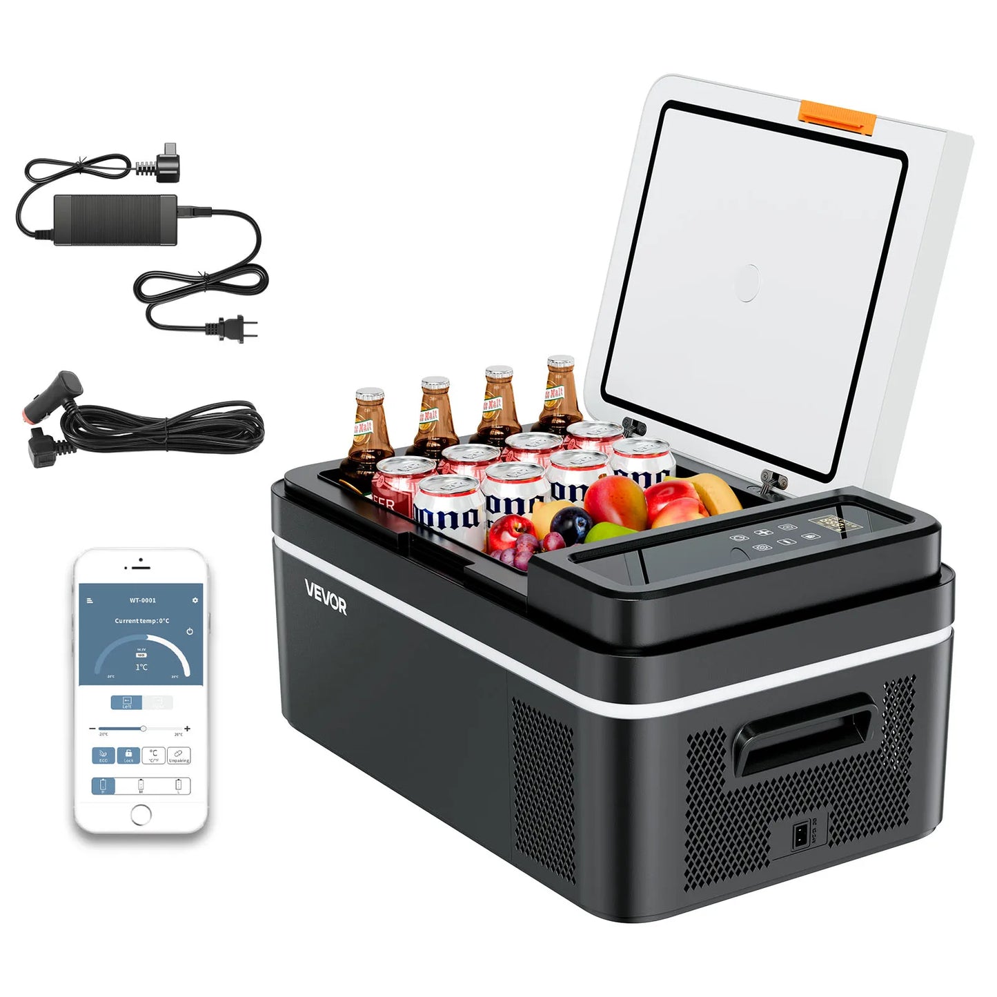 Succebuy 15-55L Tragbarer Kühlschrank mit elektrischem Kompressor 12V/24V