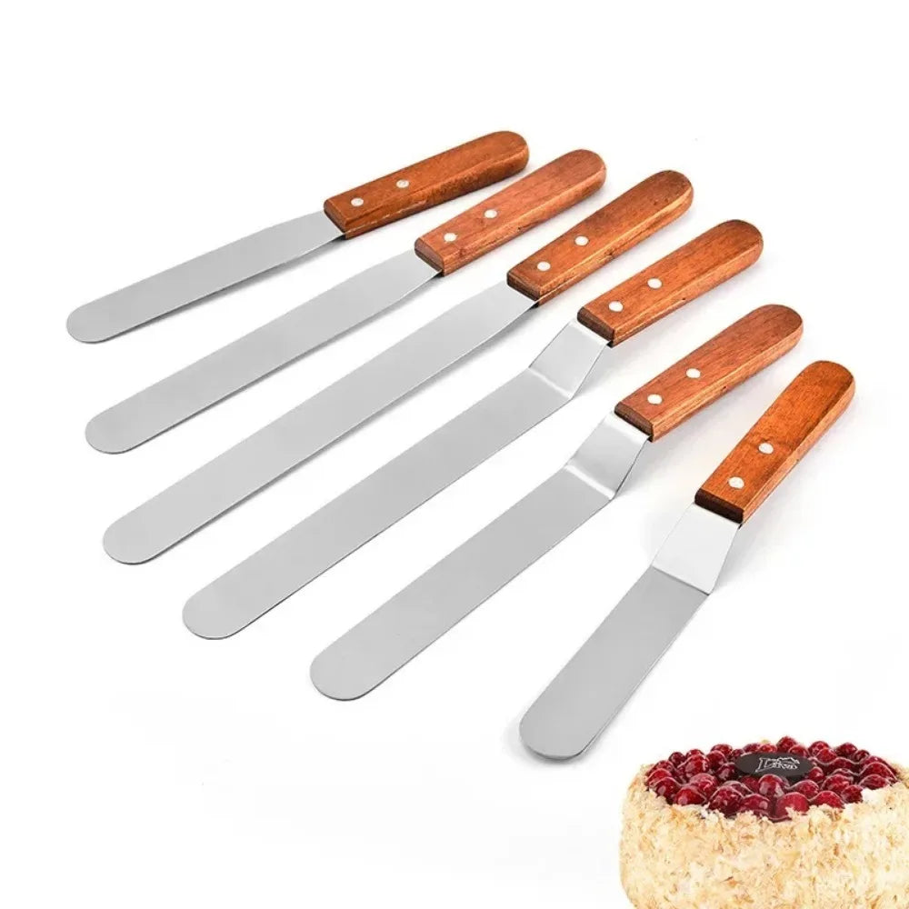 Edelstahl Kuchen-Spachtel 6-12 Zoll | Präzises Cremewerkzeug für Profi - Hobby