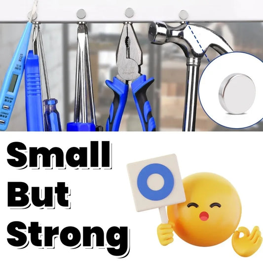 Vielseitige starke runde Magnete – Mehrere Größen für Büro, Basteln - Haushalt