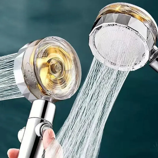 Hochdruck Duschkopf aus ABS mit 360° Rotation - Wassersparfunktion