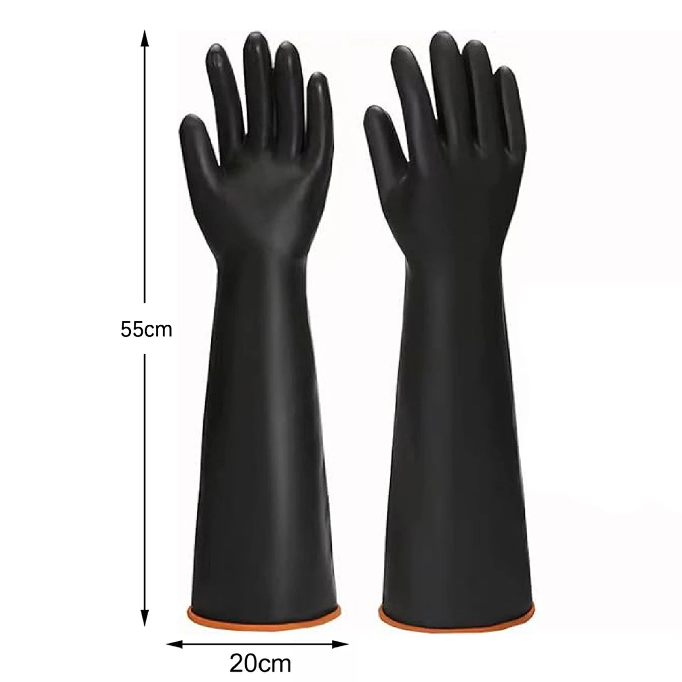 Reinigungshandschuhe Silikon Gummi mit Peelingfunktion in 3 Größen Schwarz