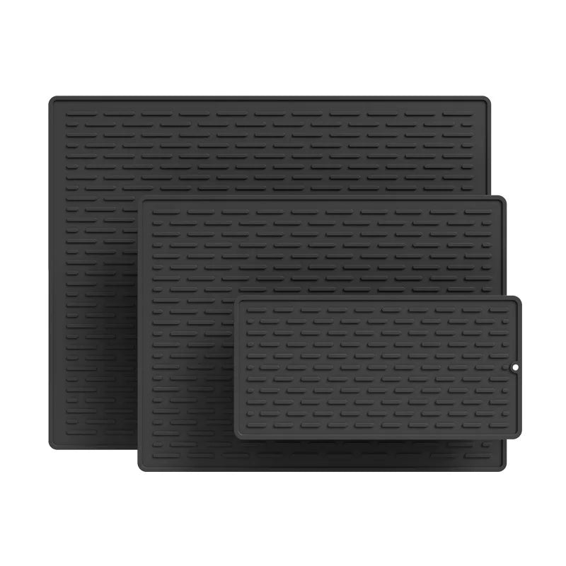 Küchenarbeitsplatte Silikon rutschfest Entwässerung Trockenunterlage faltbar
