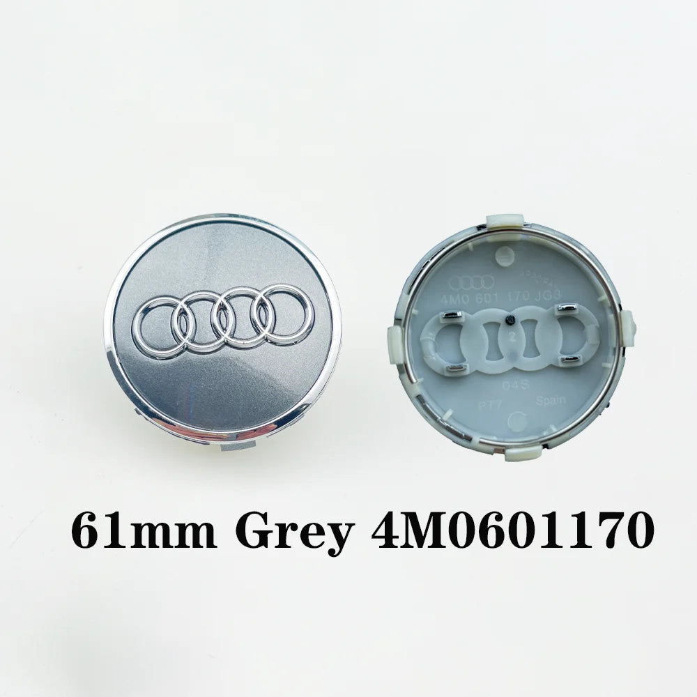 4x Radnabenkappen Set 60mm-69mm Ersatz Felgenkappen für Fahrzeug Styling