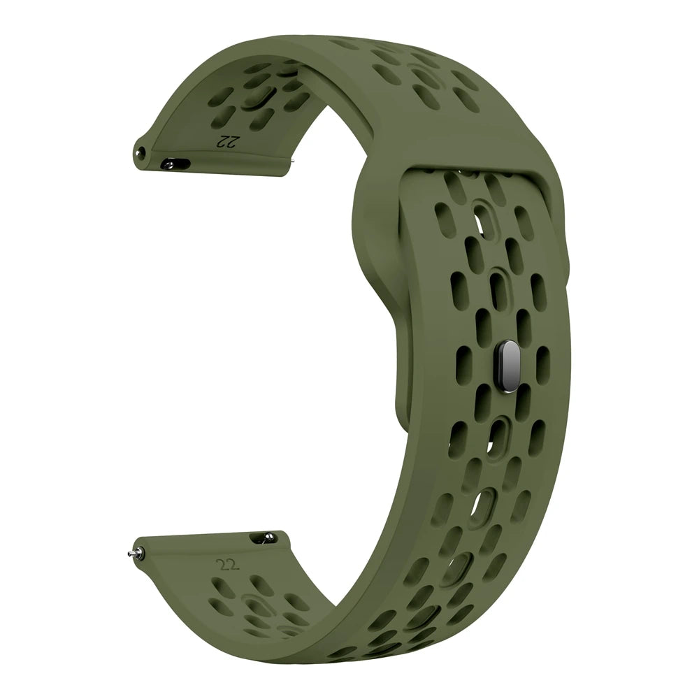 Atmungsaktives 22mm Silikon-Sportarmband für HUAWEI Smartwatches – Komfort - Style