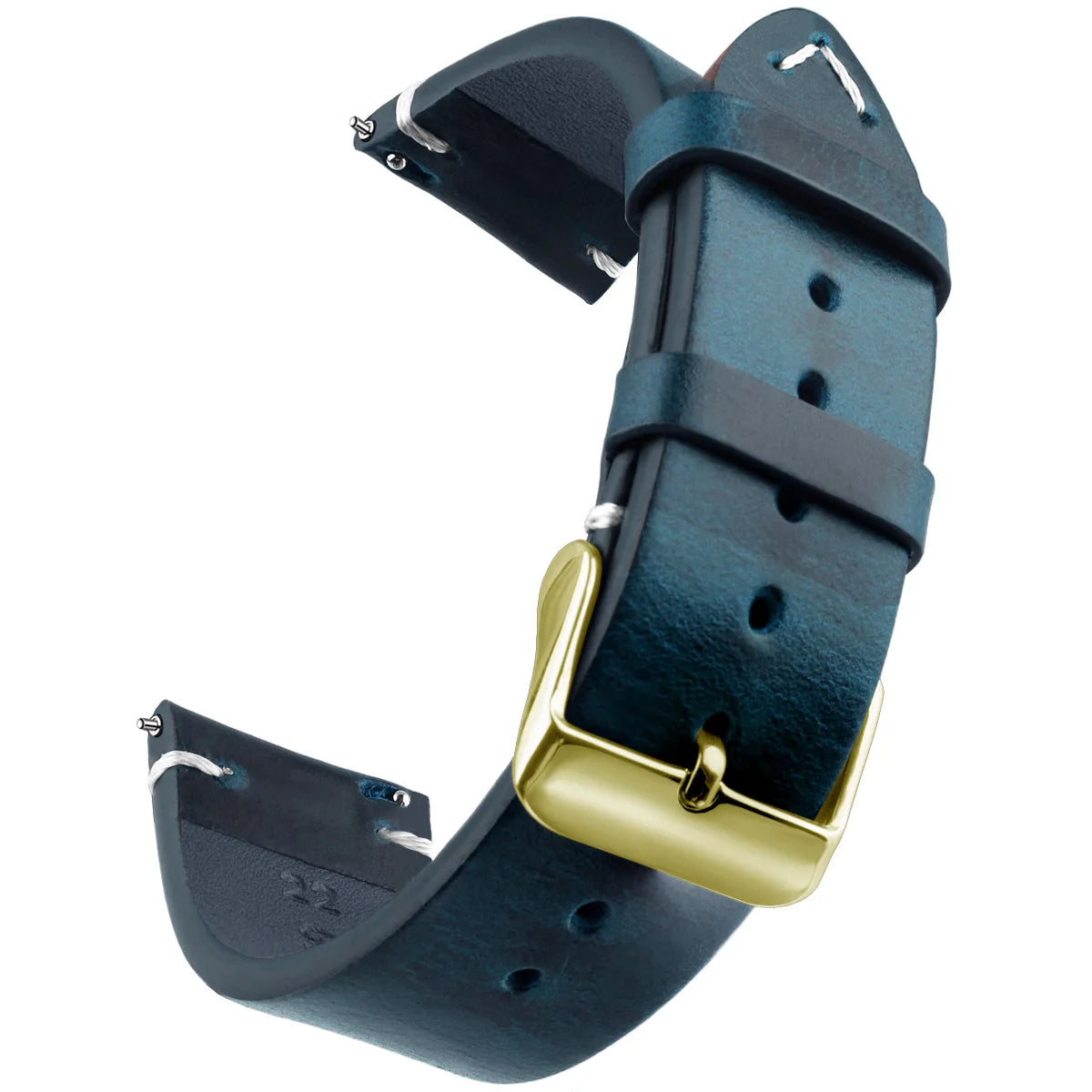 Wachs-Uhrenarmband aus echtem Leder mit Schnellverschluss in verschiedenen Größen