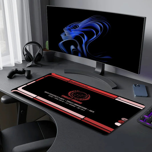 XXL Mauspad Sternenflotten Blaupause Schreibtischunterlage rutschfest